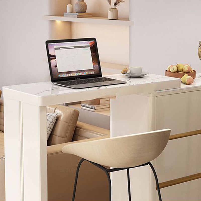 Contemporary Style Rectangle Bar Height Pub Table for Living Room