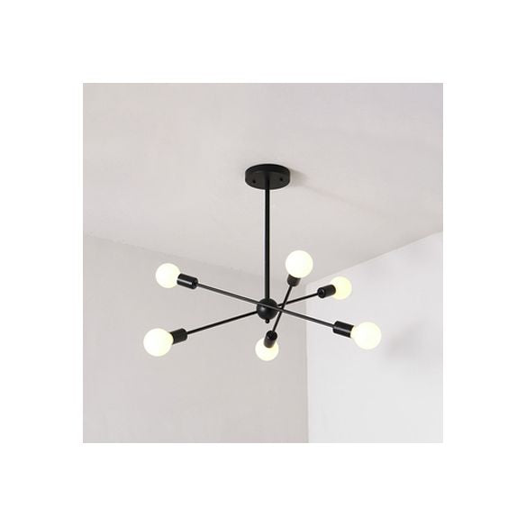 Lampadario a bulbo lampadario a sospensione in metallo vintage lampadario a sospensione in nero