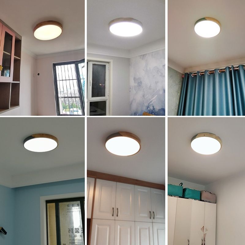 Ultra-thin Round Led Flush Mount Ceiling Light Modern Minimalist Macaron Style Aisle Bedroom Study Energy-saving Lighting