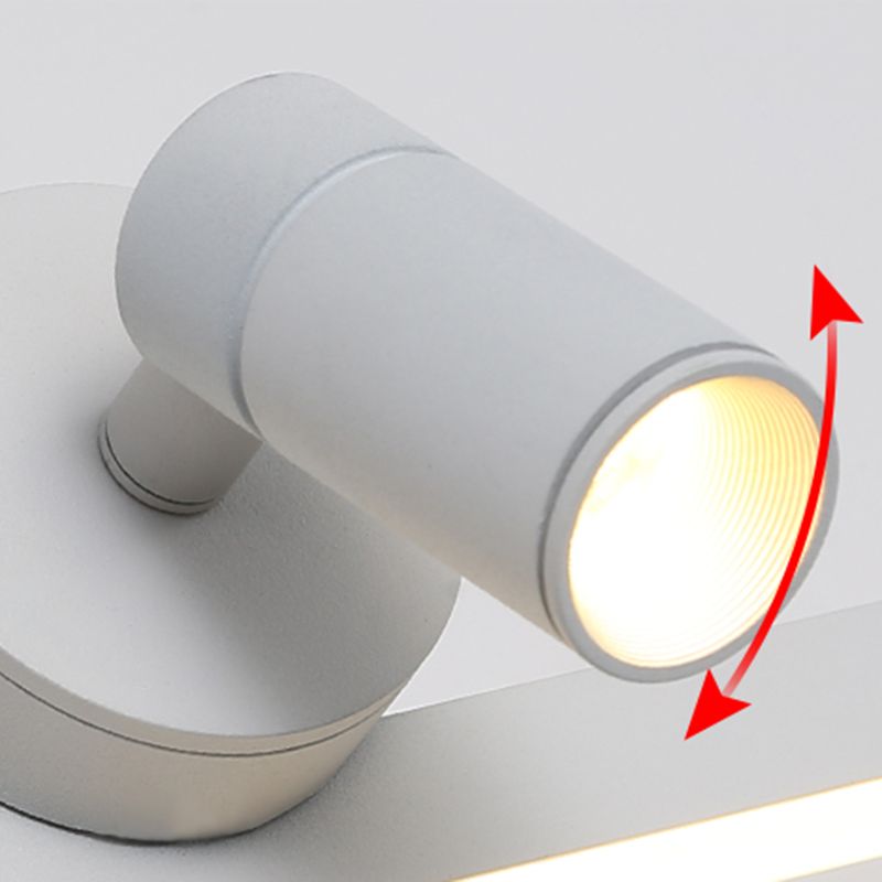 Éclairage mural miroir linéaire Métal de style moderne 2 LICTES SCONCE lampe