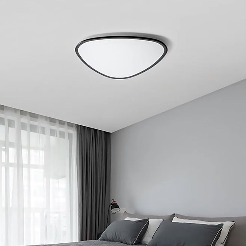 Triangle Ceiling Light Fixture Simple LED Flush Mount for Bedroom
