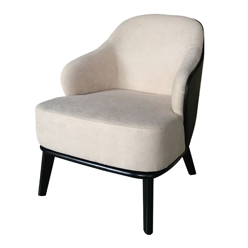 30.71" Wide Solid Wood Frame Wingback Chair with Basic Four Leg for Living Room