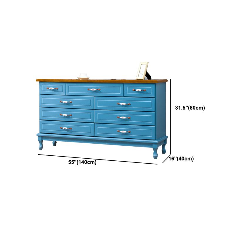 Modern Style Wooden Chest Bedside Storage Chest with Ceramic Handle