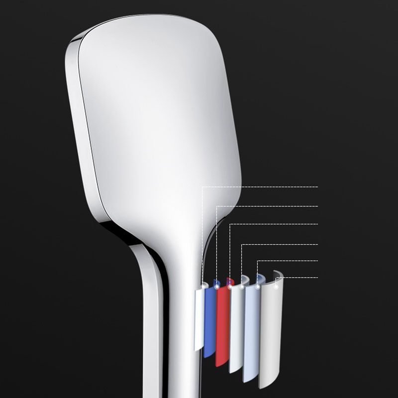 Modern Square Handheld Shower Head Leak Resistant Wall-Mount Shower Head