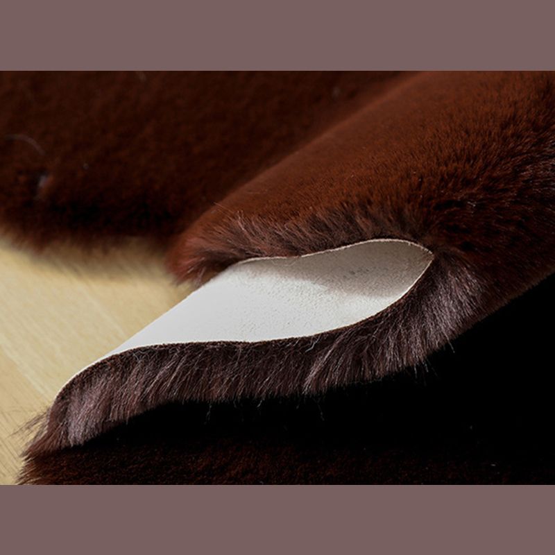 Lovely Bear shaped Area Rug Stylish Solid Shag Polypropylene Indoor Carpet Easy Care Friendly Washable Rug for Bedroom