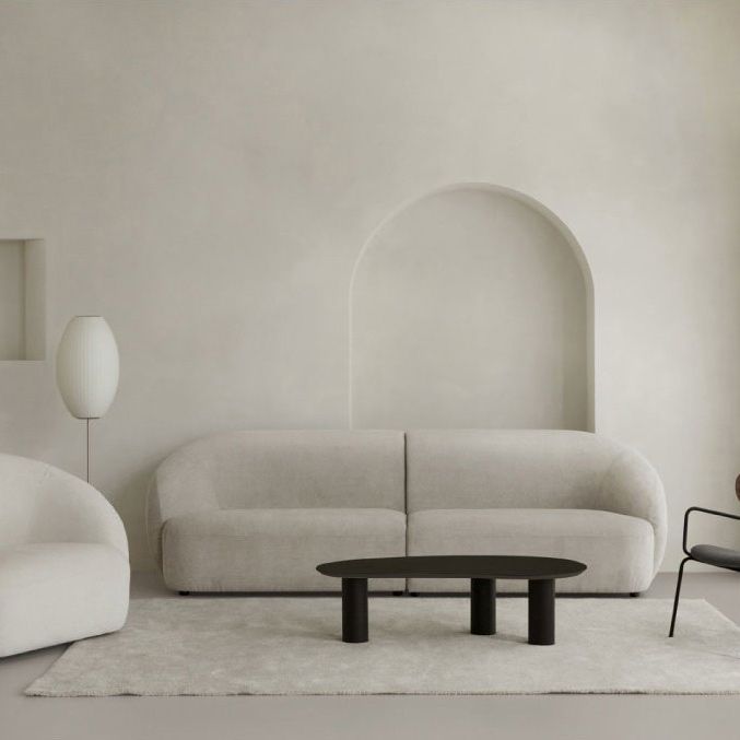 Scandinavian 3 Legs Coffee Table Free form Wooden Coffee Cocktail Table for Living Room