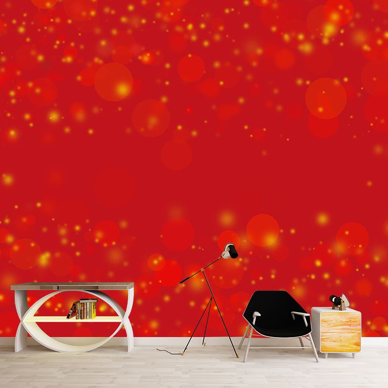 Contemporary Moisture Resistant Bokeh Mural Wall Covering for Living Room Wall Decor