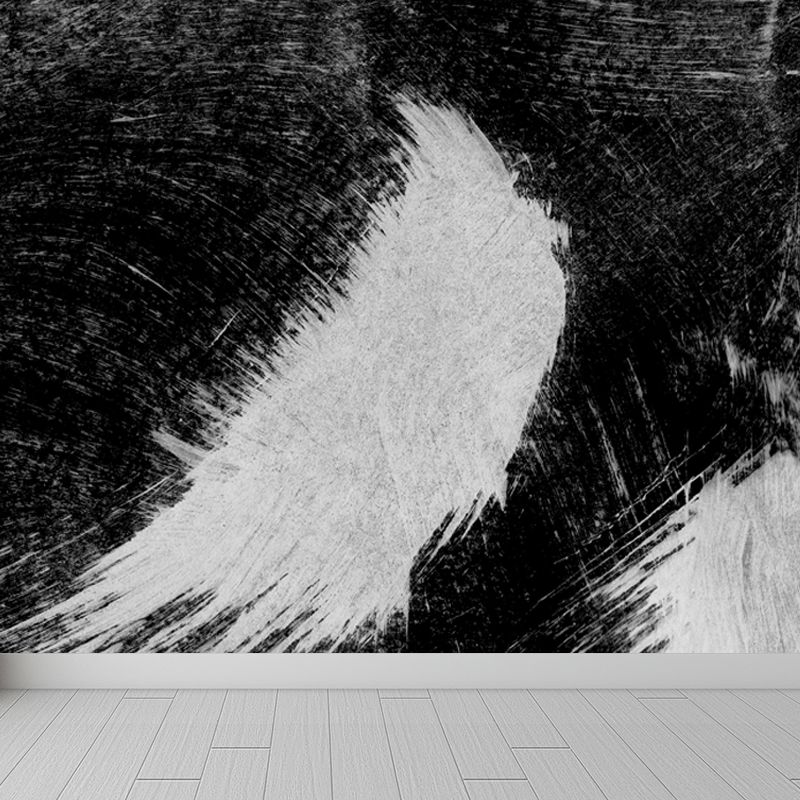 Stain-Proofing Brush Print Mural Decal Modern Non-Woven Material Wall Decor, Custom