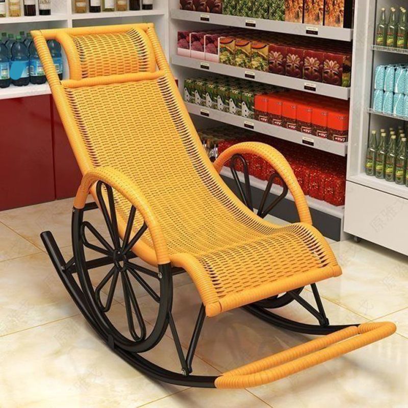 Living Room Single Lazy Chair Iron Base Leisure Rocking Chair