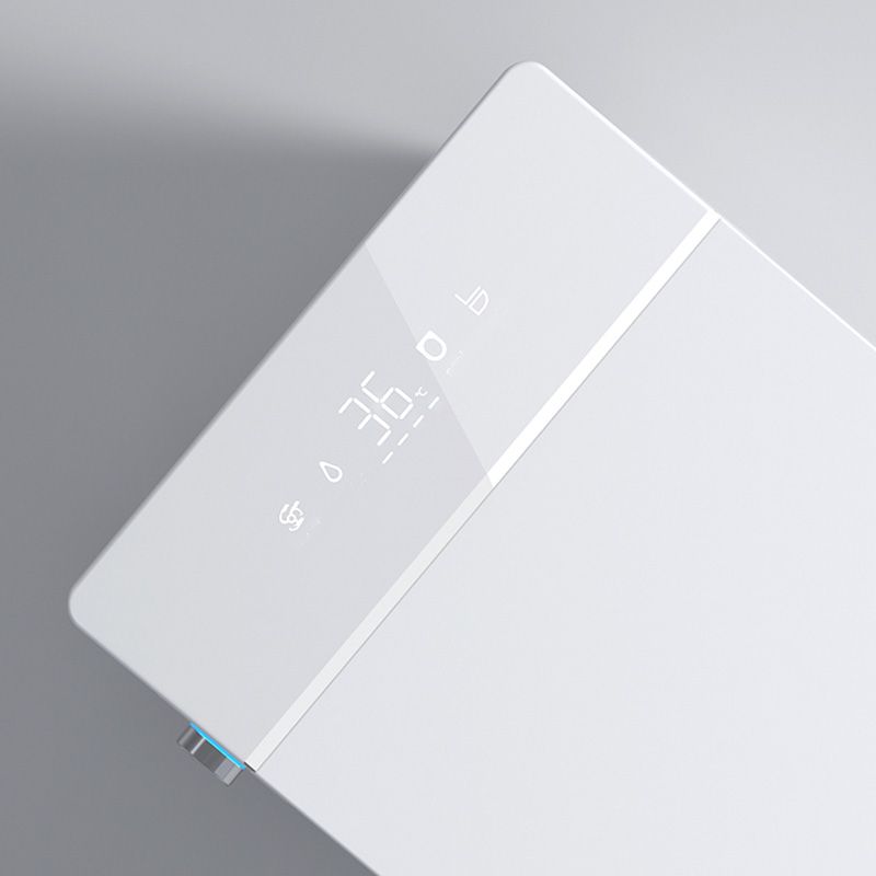 White Elongated Floor Mount Bidet Heated Seat Floor Standing Bidet