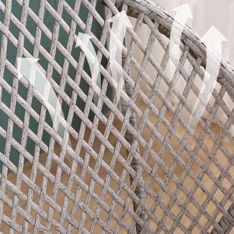 Rattan Rocking Chair Woven Rope Rocker Chair for Drawing Room