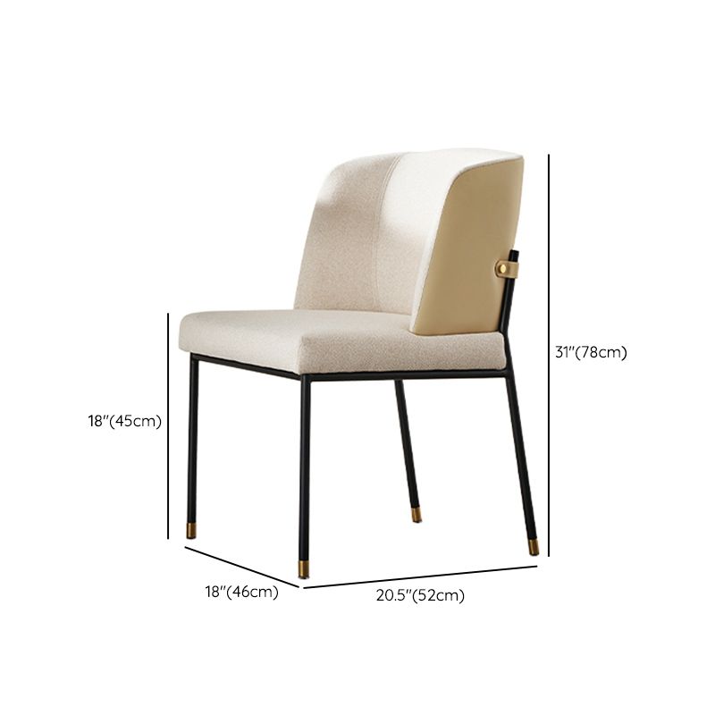 Modern Kitchen 1/5 Pcs Dining Set with White Marble Dining Table and Padded Chairs