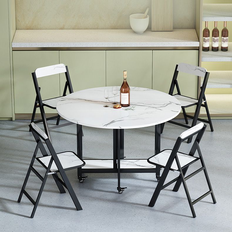 Modern Tripod Base Dinette Table Chipboard Folding Table Home Furniture (only Table)