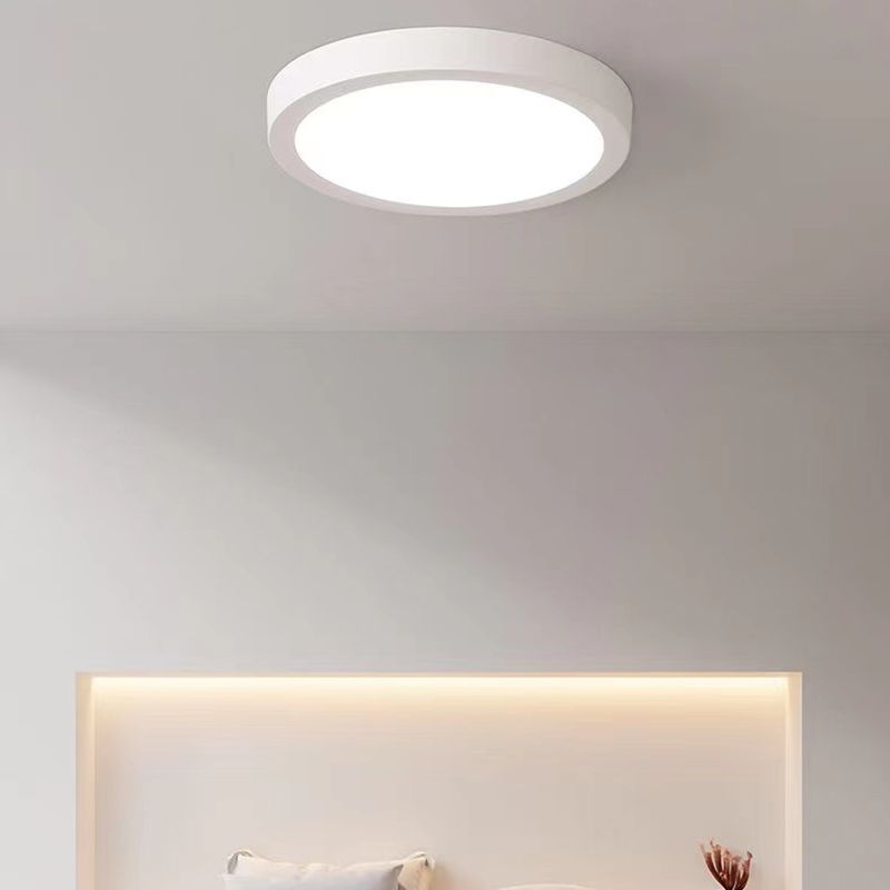 Geometry Shape LED Ceiling Lamp Modern Simple Style Aluminium 1 Light Flush Mount for Corridor