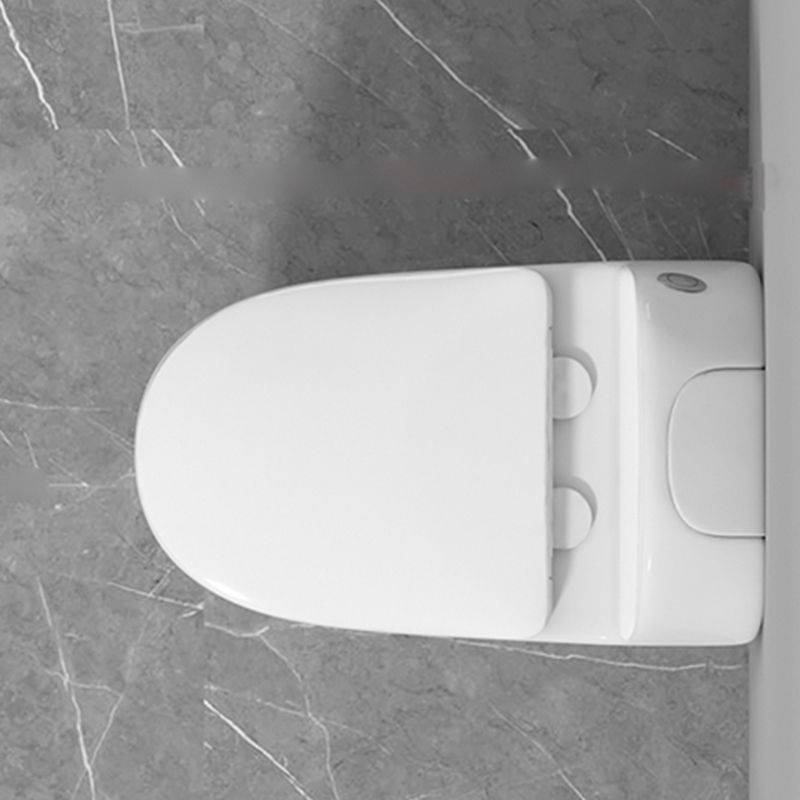 Contemporary Ceramic White Toilet Bowl Floor Mount Urine Toilet with Seat for Washroom