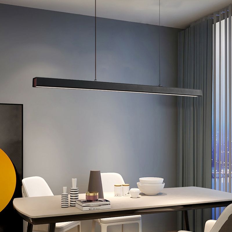 Simple Style LED Hanging Island Pendant Light for Dining Room Office Bar