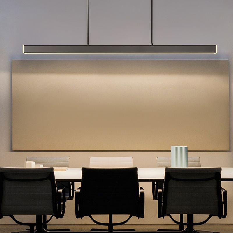 Simplicity LED Island Lighting Fixtures Dining Room Long Strip Hanging Lamp