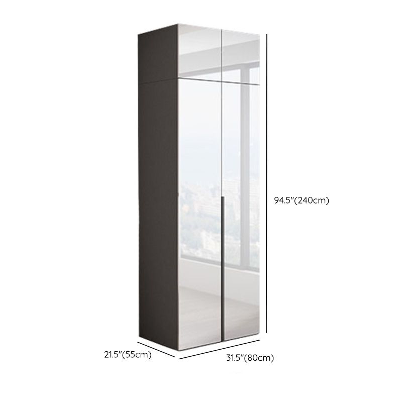 Bedroom Wooden Wardrobe Cabinet Modern Armoire with Soft Close Doors