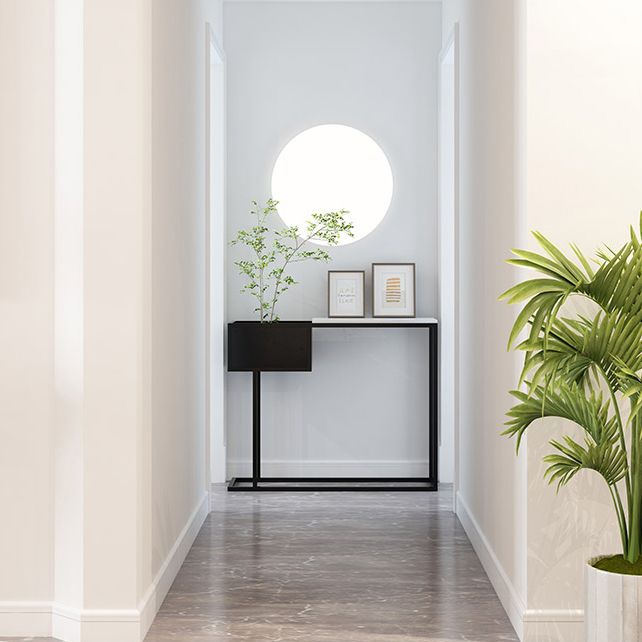 11.8 Inch Wide Contemporary Console Metal Rectangle Console Table