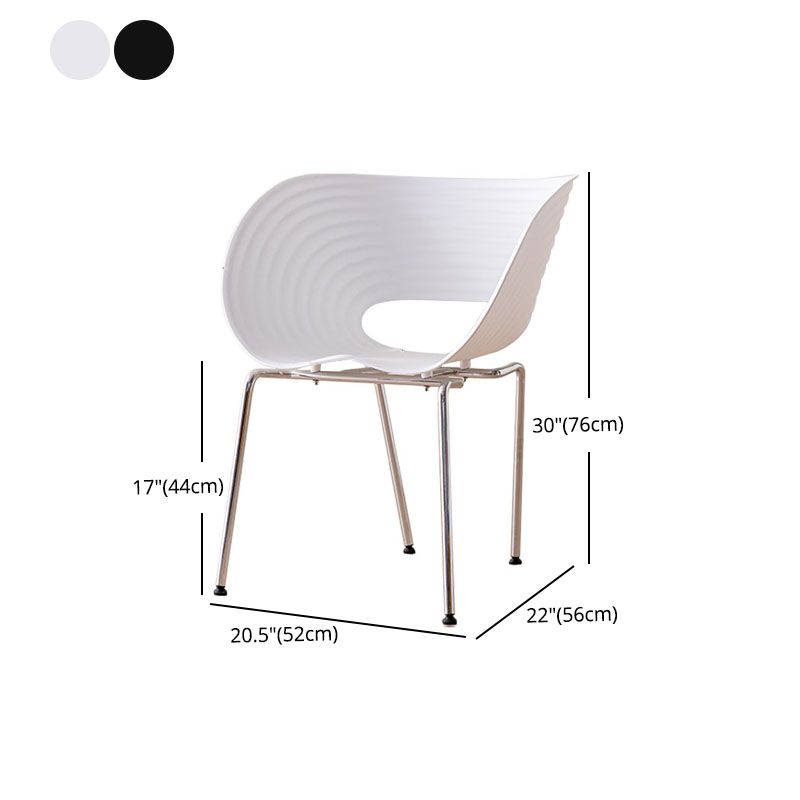 Contemporary Dining Chair Arm Chairs with Metal Legs for Kitchen