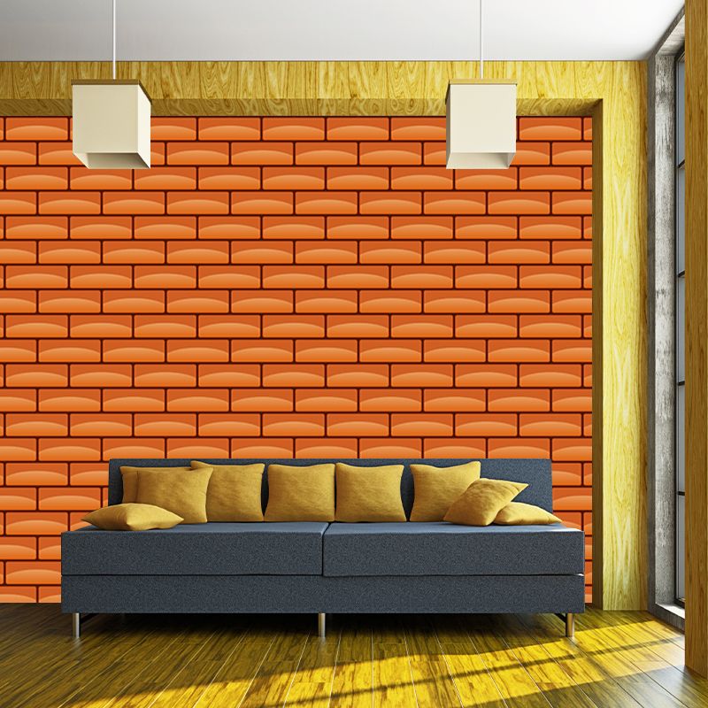 Brick Wall Illustration Mural Living Room Wall Art, Personalized Size Available