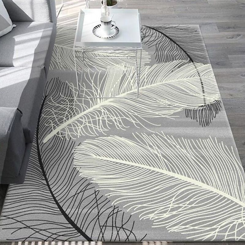 Mehrfarbiger Teppich mit Federdruck, Polyester-Teppich, einfacher rutschfester Teppich für die Inneneinrichtung