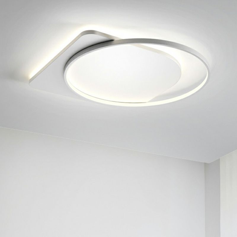 Acrylic Loop Shaped Ceiling Mount Lamp Simplicity LED Flush-Mount Light Fixture for Aisle