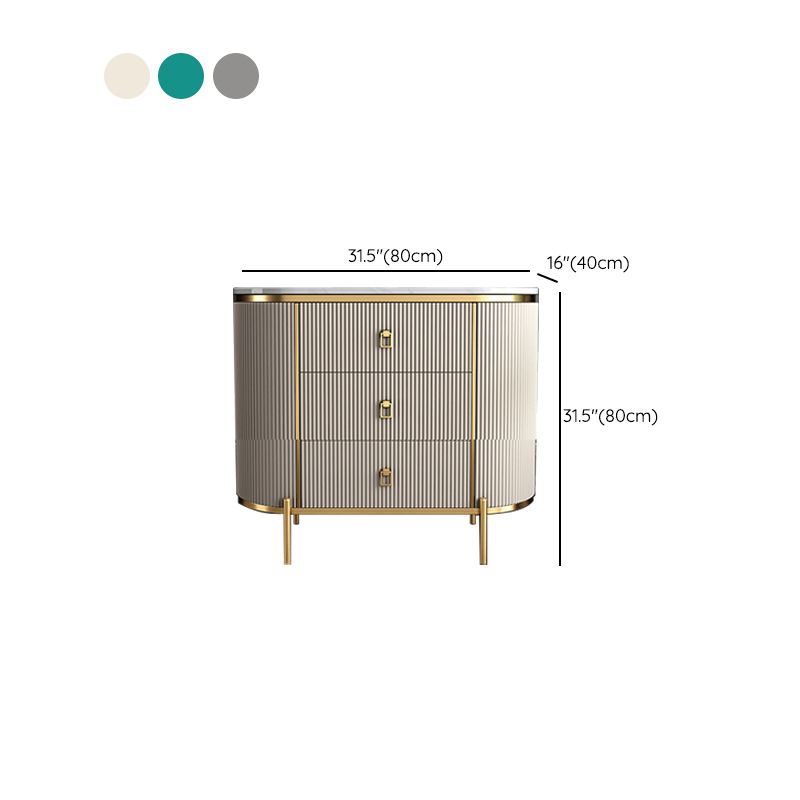 Modern Lingerie Chest Marble Vertical Storage Chest Dresser for Bedroom