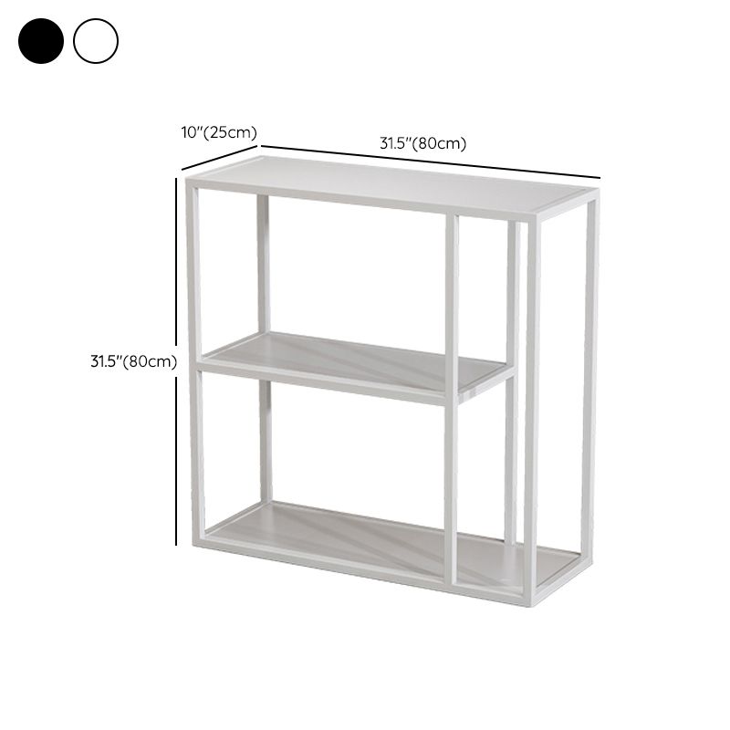 Modern Rectangle Console Accent Table Antique Finish Console Sofa Table in Metal