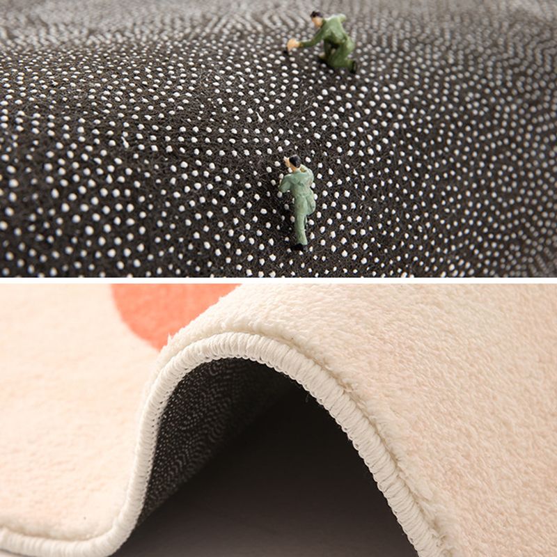 Rapis de pymordage de pyrout de polyester beige tapis lavable pour le salon pour le salon