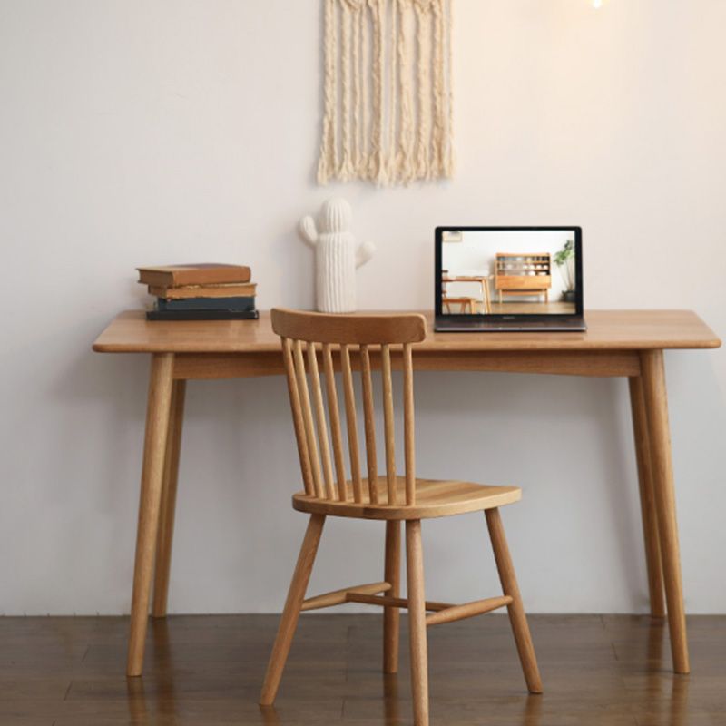 Traditional Kitchen Dining Side Chair Wood Side Dining Chairs in Natural