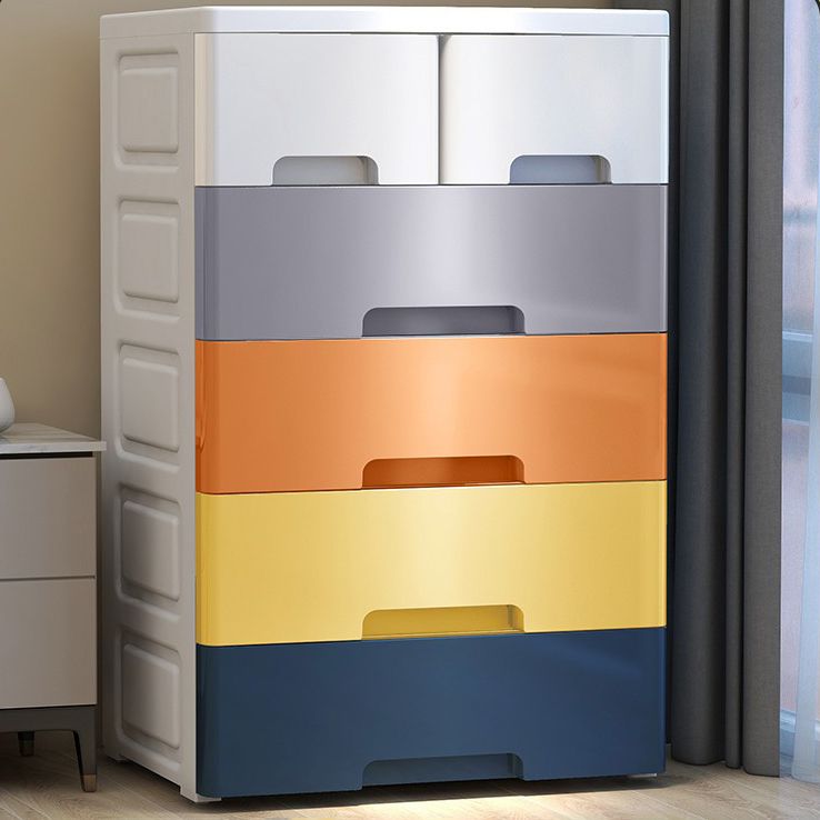 Plastic Storage Cabinet With Drawer Non-Hanging Armoire With Legs
