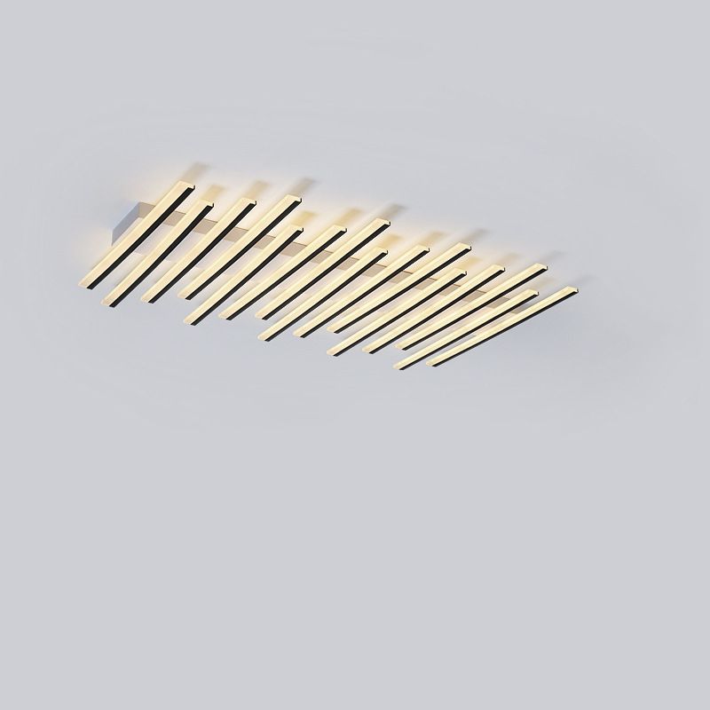 Multi Lights Strips Semi-inbouw plafondverlichtingsarmaturen Moderne stijl metalen semi-inbouwlamp