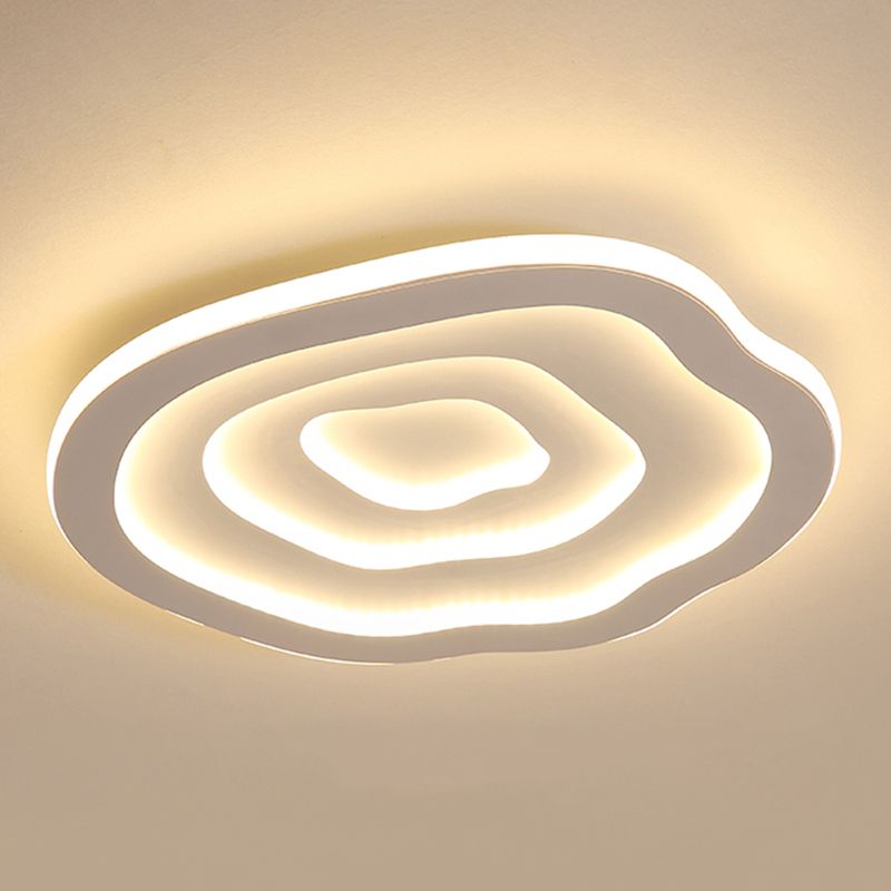 16"/20"/23" Long Flush Ceiling Light Fixture with Acrylic Shade Modern Flush Mount