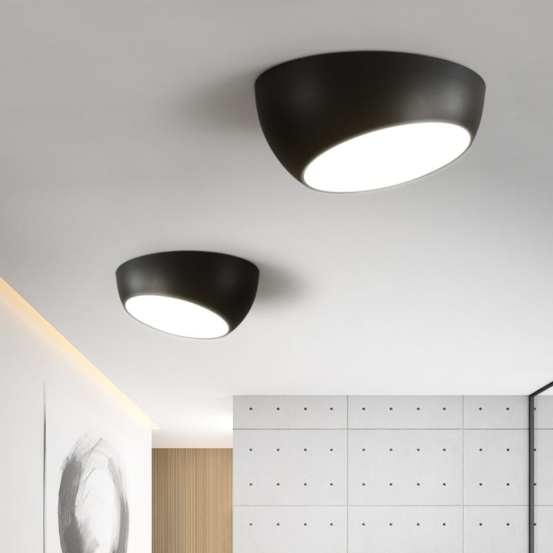 Plafonnier en forme de géométrie de style moderne, plafonnier à 1 lumière en métal