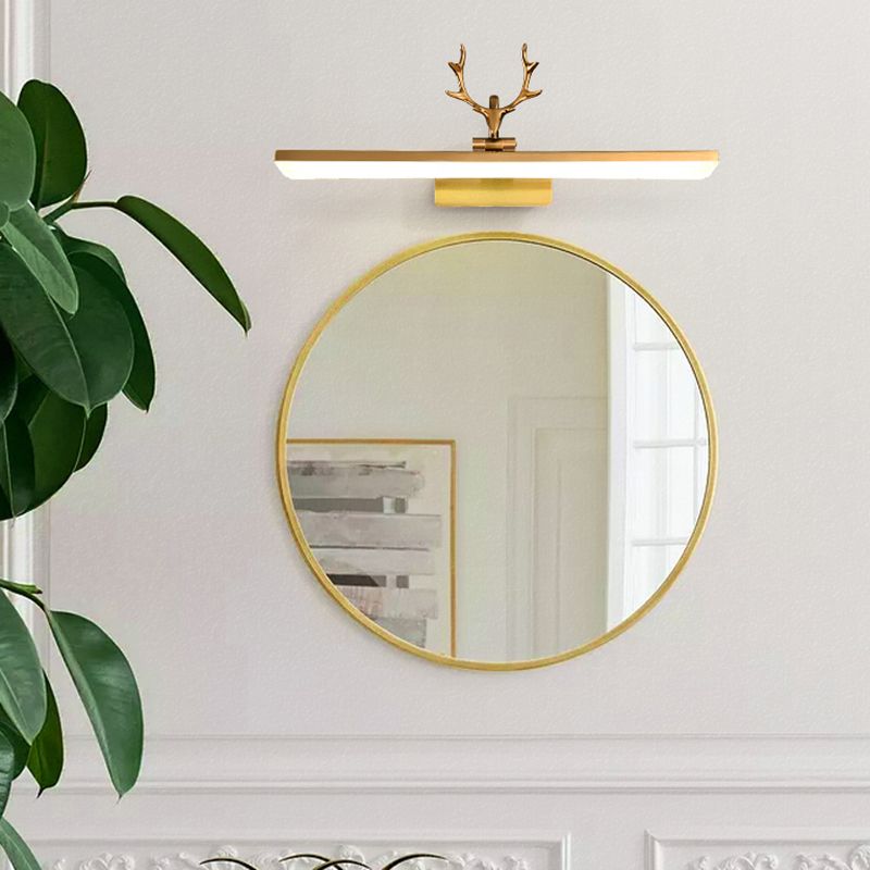 Obelle linéaire Mall Murce Modern 1 Light Mirror Murn Mur Mount Light Ayémorrat