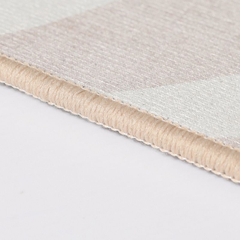 Simplicity Carpet Polyster Trendy Contrast Panel Indoor Rug Stain Resistant Area Rug for Living Room