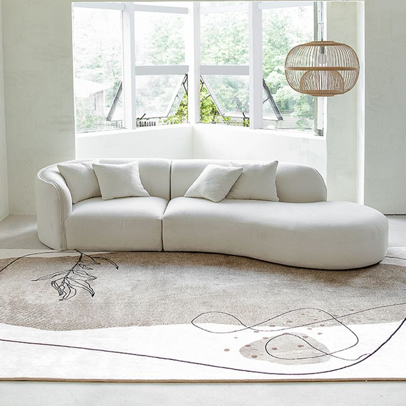 Lichtbruine modern tapijt mengen kleurstuk Tapijt niet-slip achterste tapijt voor woningdecoratie