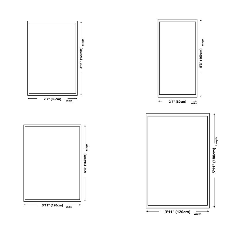 Contemporary Indoor Rug Simple Abstract Pattern Polyester Stain Resistant Area Rug for Living Room