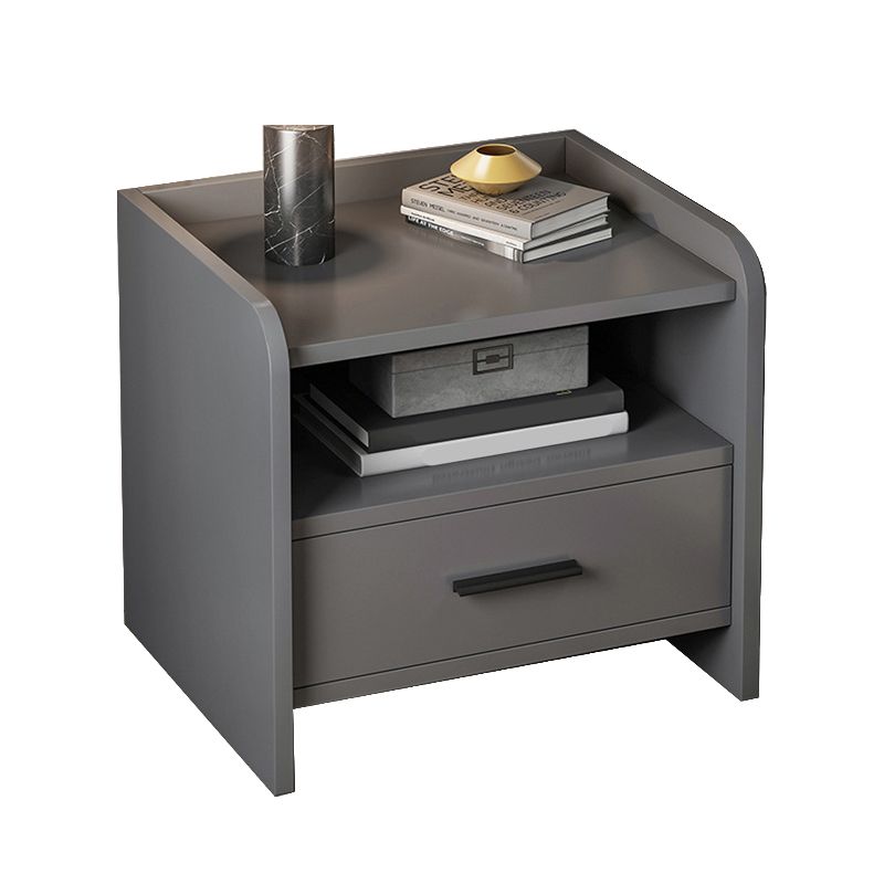 Wooden Bedside Cabinet Modern Minimalist Bedside Table with Drawers
