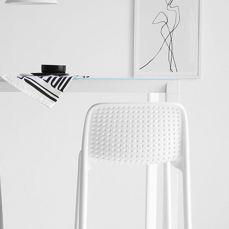 Modern Style Bar-stool Plastic Counter Bar Stool with Plastic Legs for Restaurant