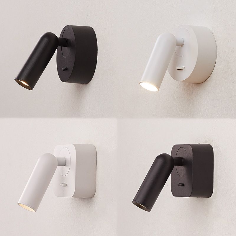 1 Light Geometric Wall Sconces Modern Style Metal Wall Mounted Reading Lights