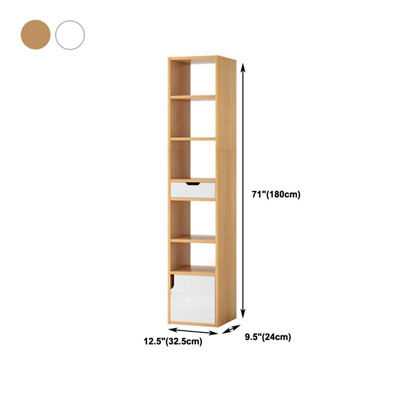 Open Wooden Bookshelf Modern Minimalist Home Corner Bookcase