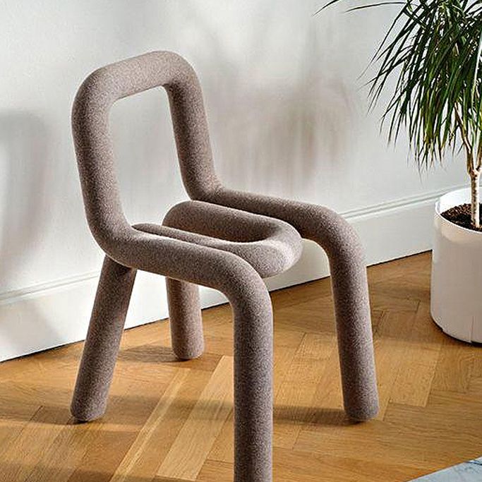 Silla lateral de terciopelo para sala de estar, estilo diseñador, acabado mate, respaldo abierto, silla de comedor