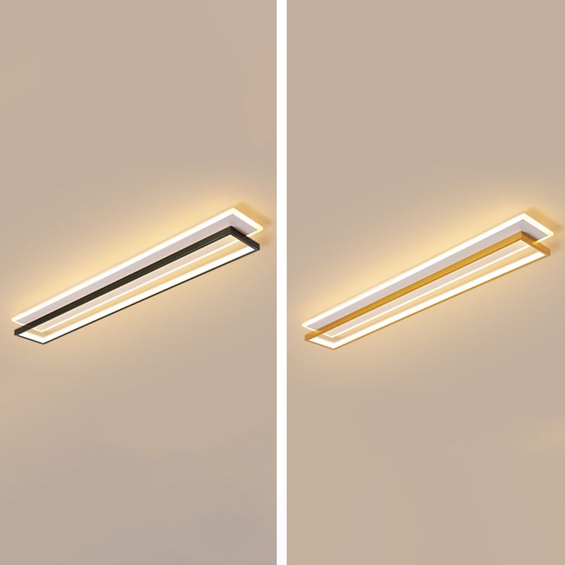 Metal Square Shape Wall Mount Lighting Modern Style 2-Lights Wall Mounted Light Fixture