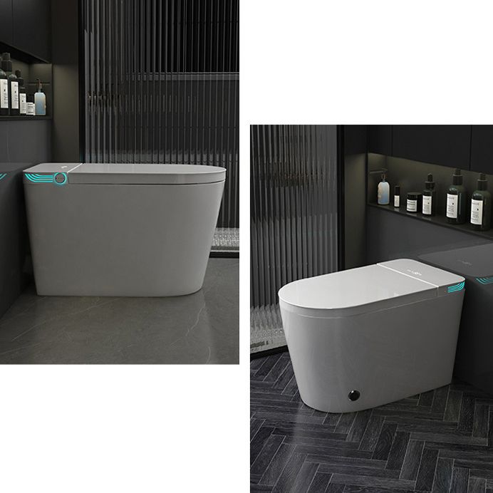 Modern Heated Seat Toilet Bowl Floor Mount Skirted Toilet with Toilet Seat