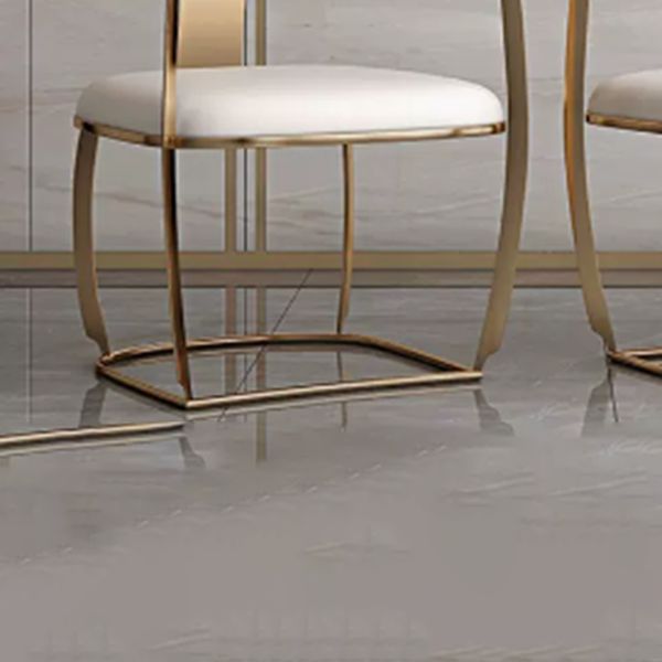 Contemporary Style Arm Chair Metal Dining Room Chair for Home