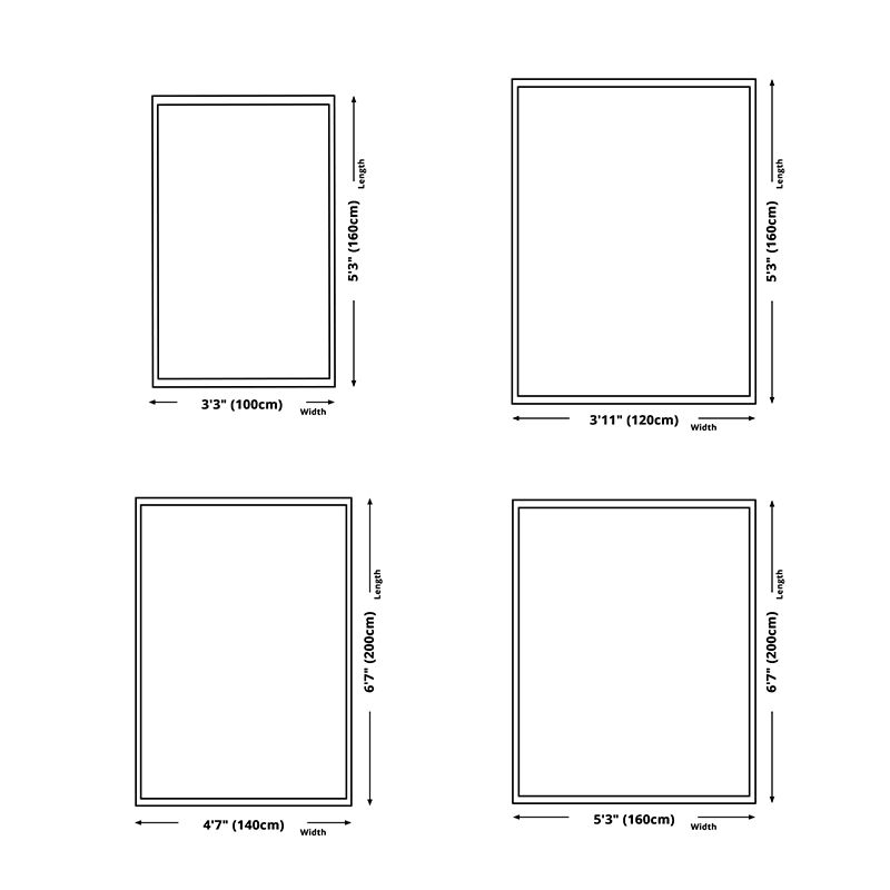 Apricot Simple Rug Polyester Pure Color Rug Non-Slip Backing Rug for Living Room