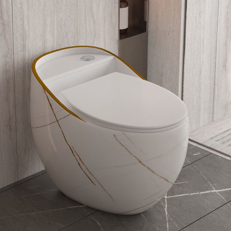 Siphon Jet Porcelain Toilet One Piece Toilet Floor Mounted Toilet Bowl