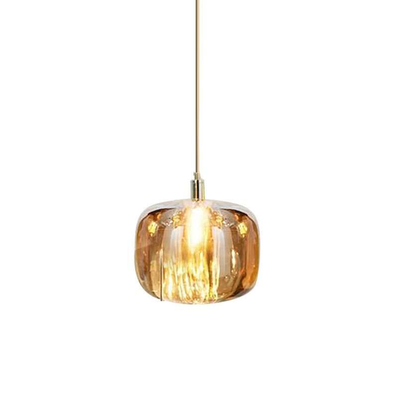 Colorful Glass Hanging Light Modern Pendent Lighting Fixture for Sitting Room